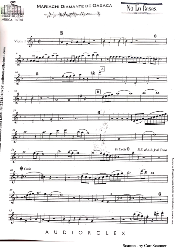 La imagen puede contener una previsualizacion de una partitura